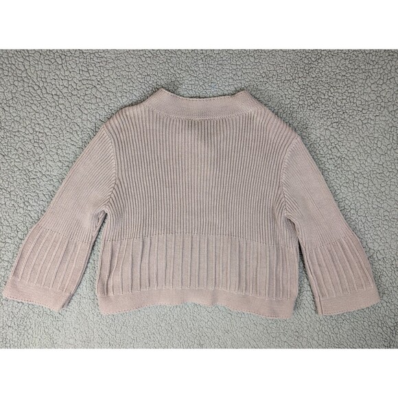 Ruff Hewn Cardigan Sweater XL Brown Womens Bell Sleeve Large Button 100% Cotton - Picture 6 of 11